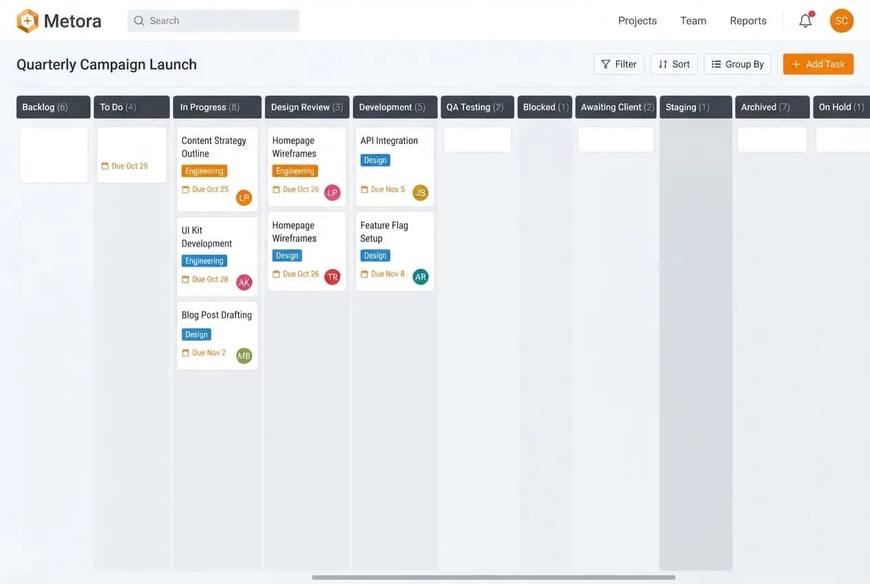 Metora interface overview (placeholder)