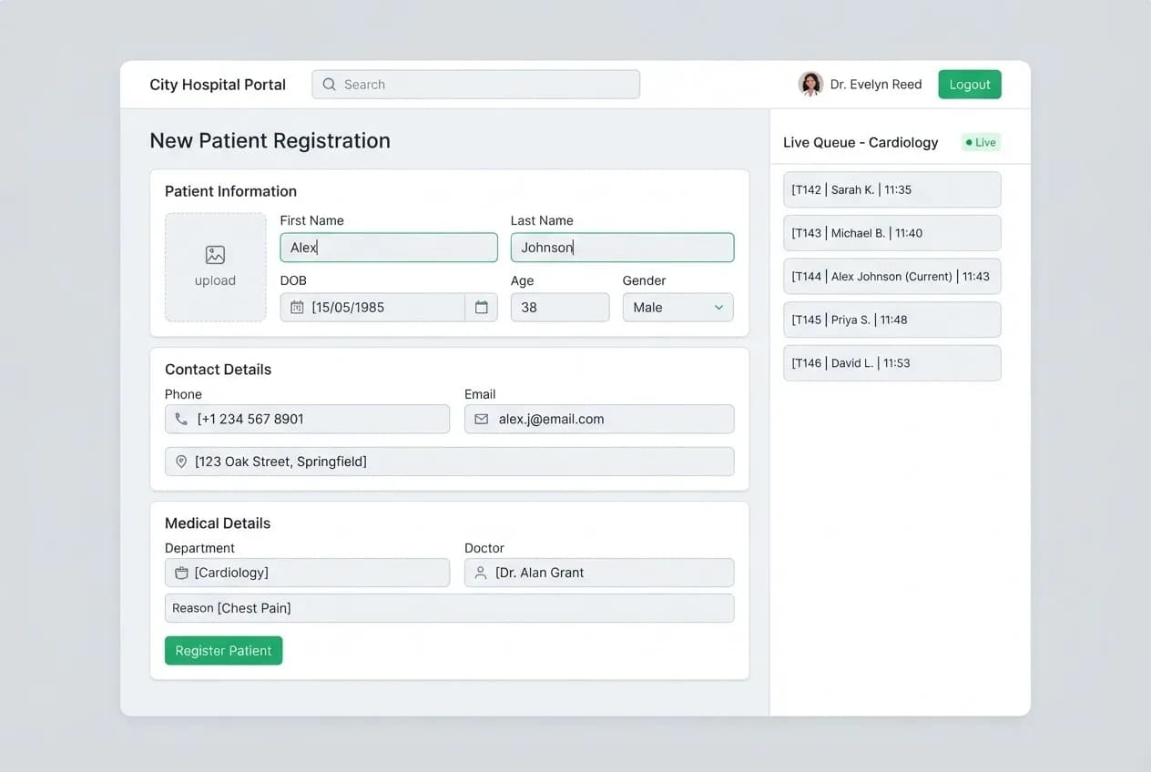 Buddha Hospital system screen 1 (placeholder)